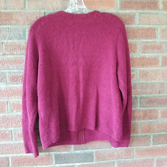 Christopher & Banks Women's Red Zip Sweater Jacket - Picture 4 of 9